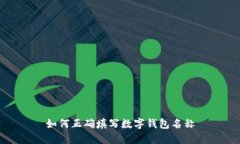 如何正确填写数字钱包名